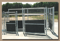 Golden Green Gate Loading System - A HydroHorse treadmill option to load horses into the treadmills